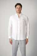 Ralph Lauren Custom Fit Linen Shirt White