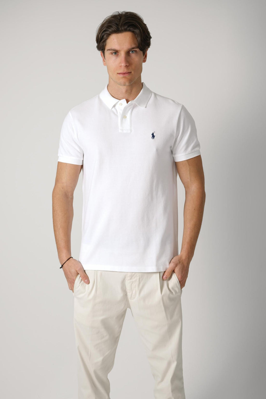 Ralph Lauren Custom Slim Fit Stretch Polo White