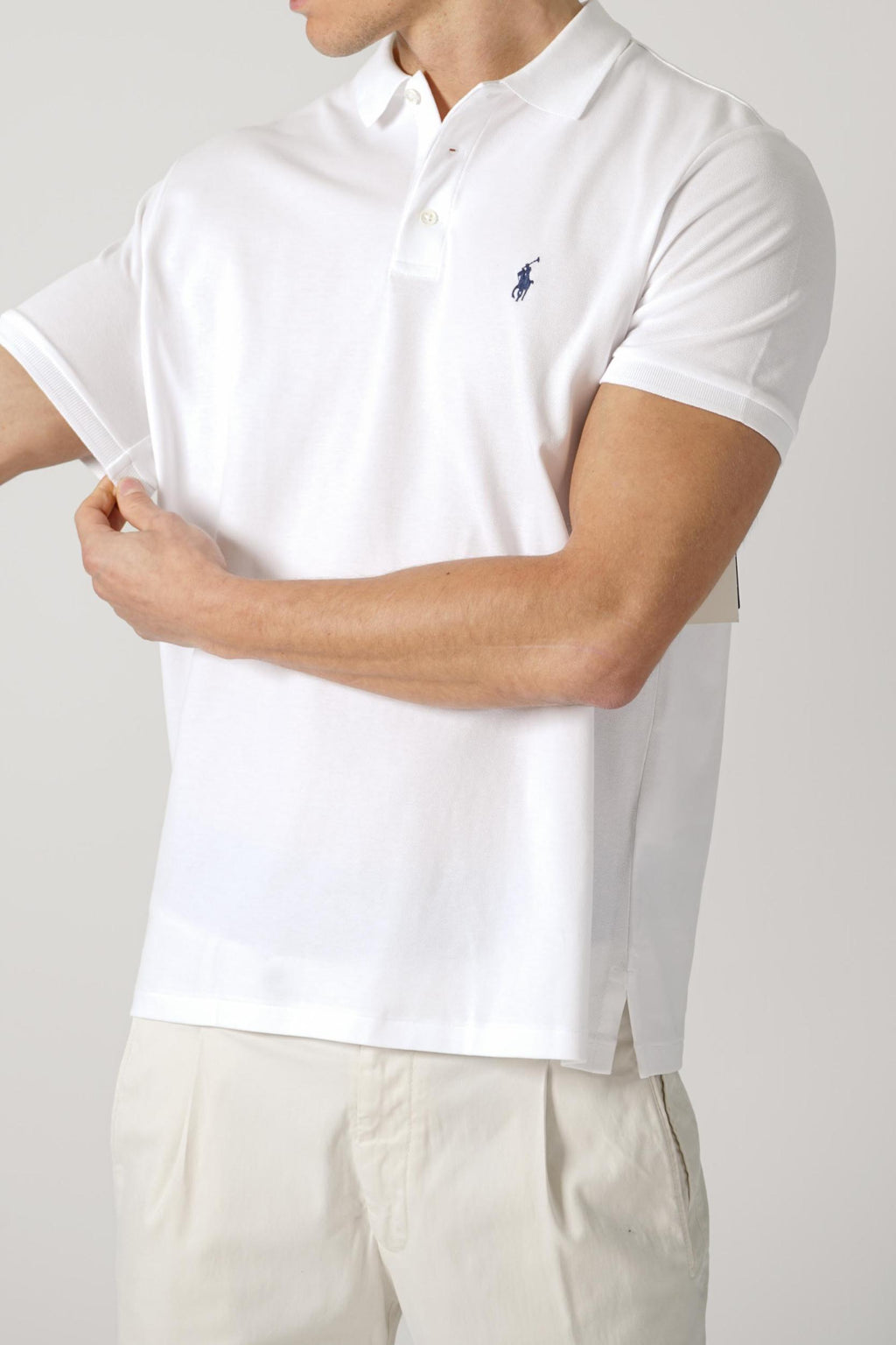 Ralph Lauren Custom Slim Fit Stretch Polo White