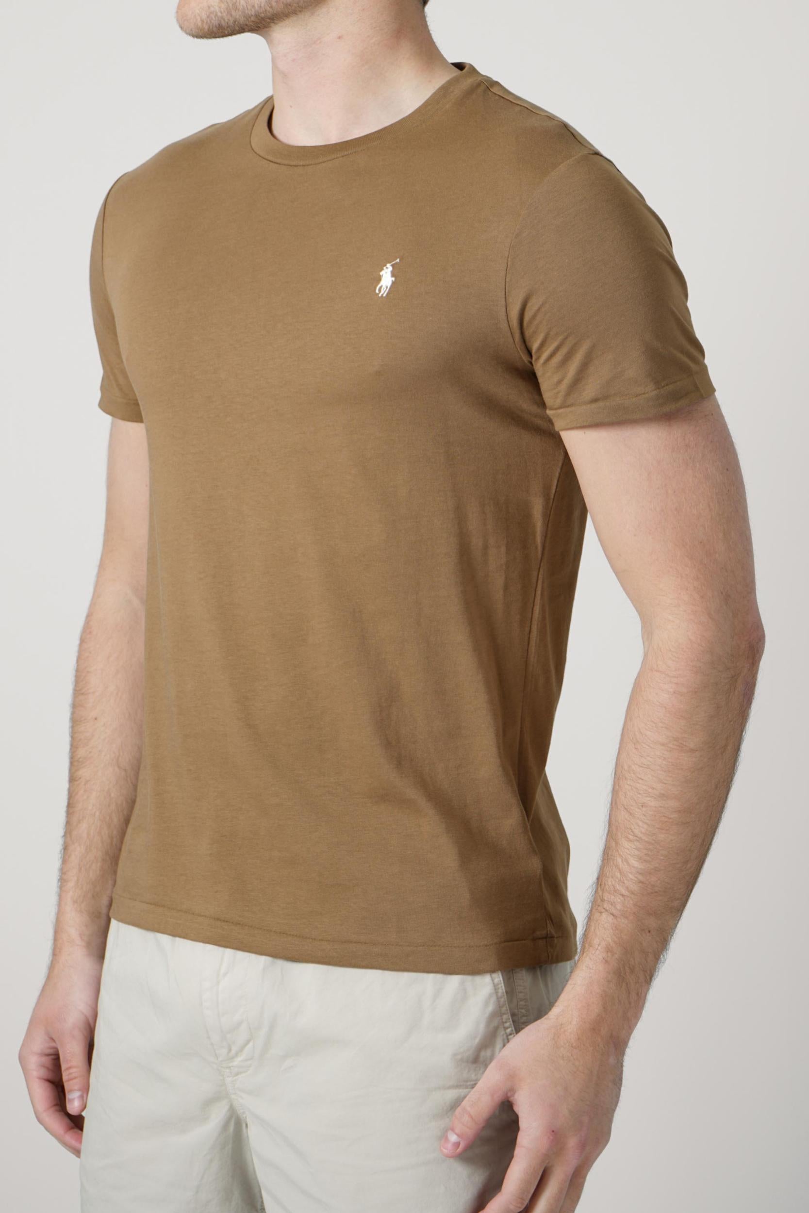 Ralph Lauren Custom Slim Fit T-Shirt Brown