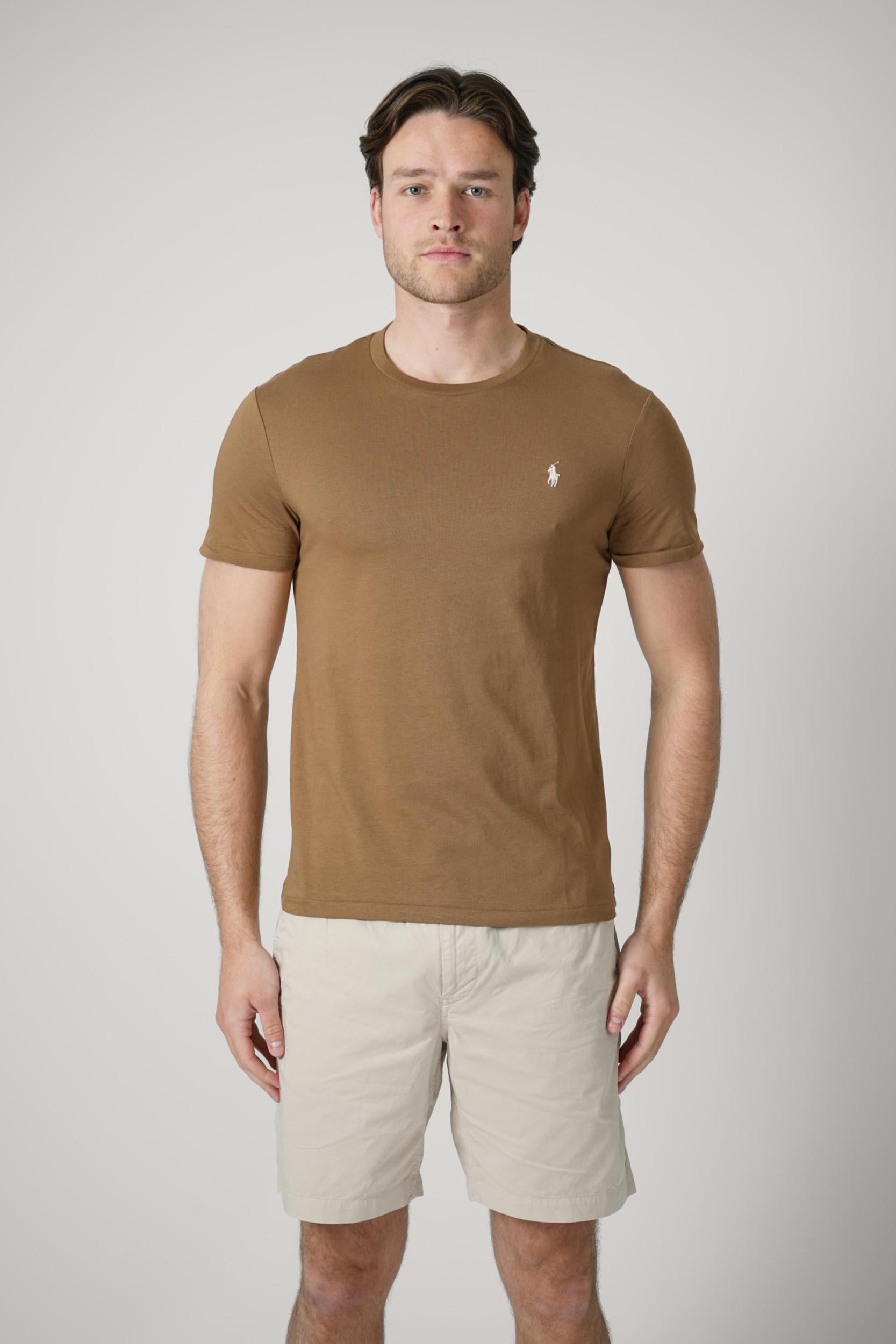Ralph Lauren Custom Slim Fit T-Shirt Brown