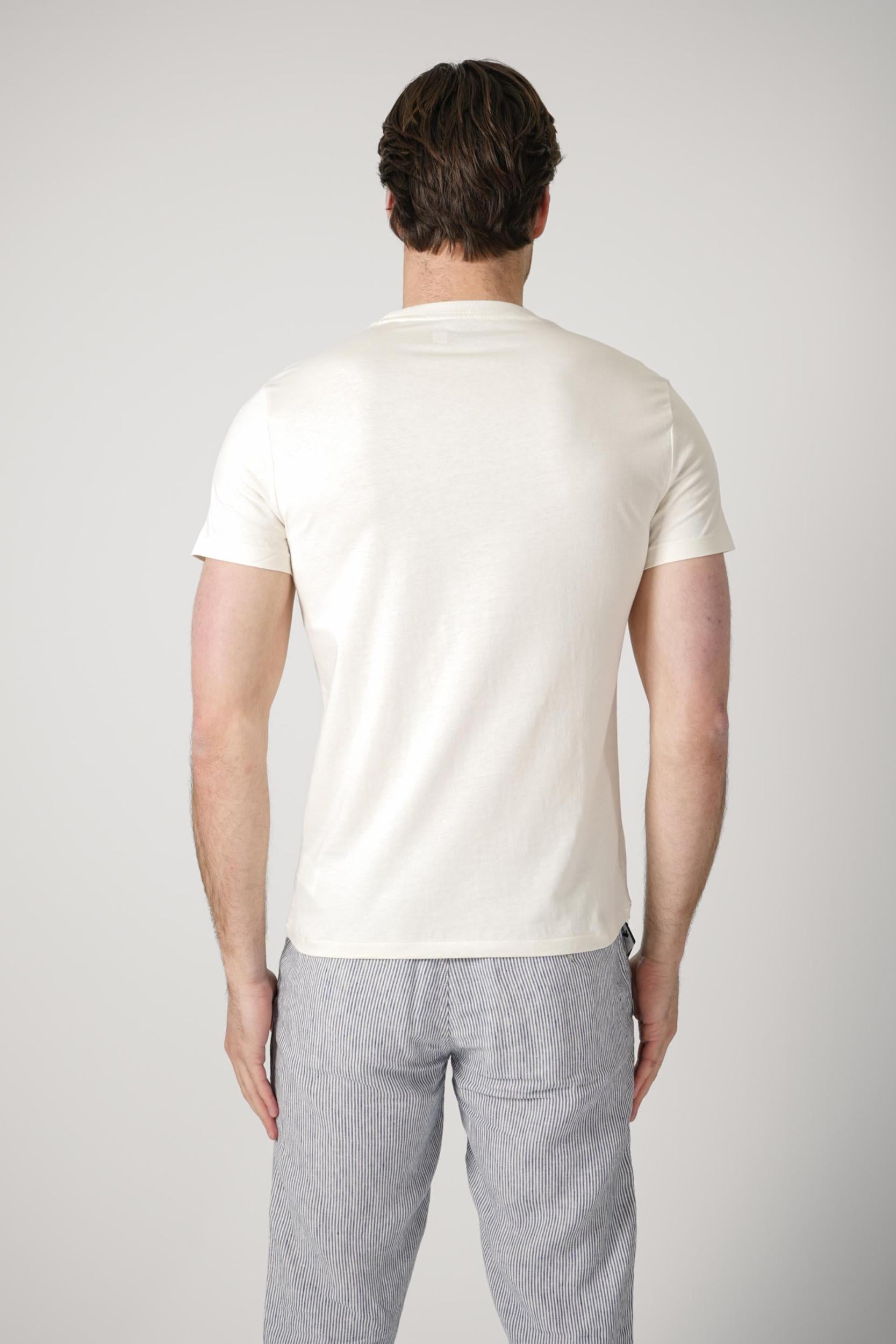 Ralph Lauren Custom Slim Fit T-Shirt Creme