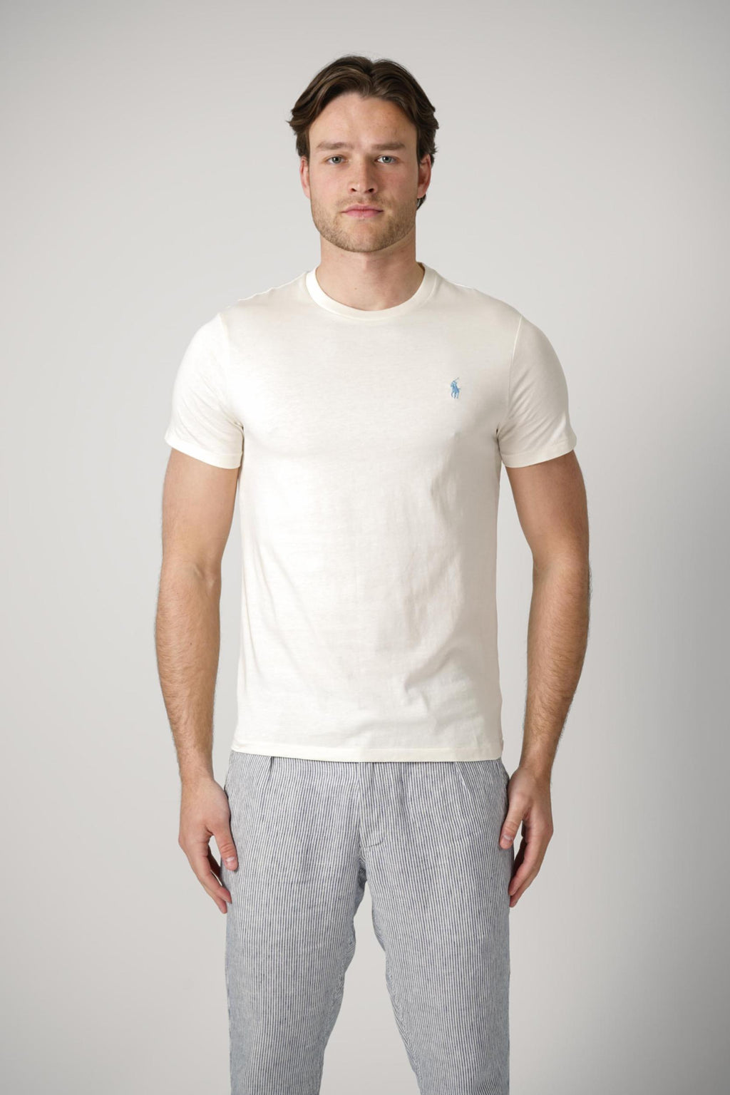 Ralph Lauren Custom Slim Fit T-Shirt Creme