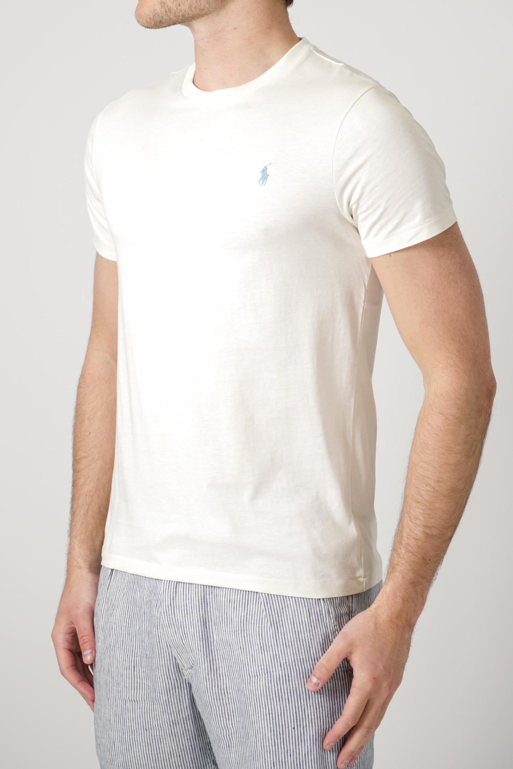 Ralph Lauren Custom Slim Fit T-Shirt Creme