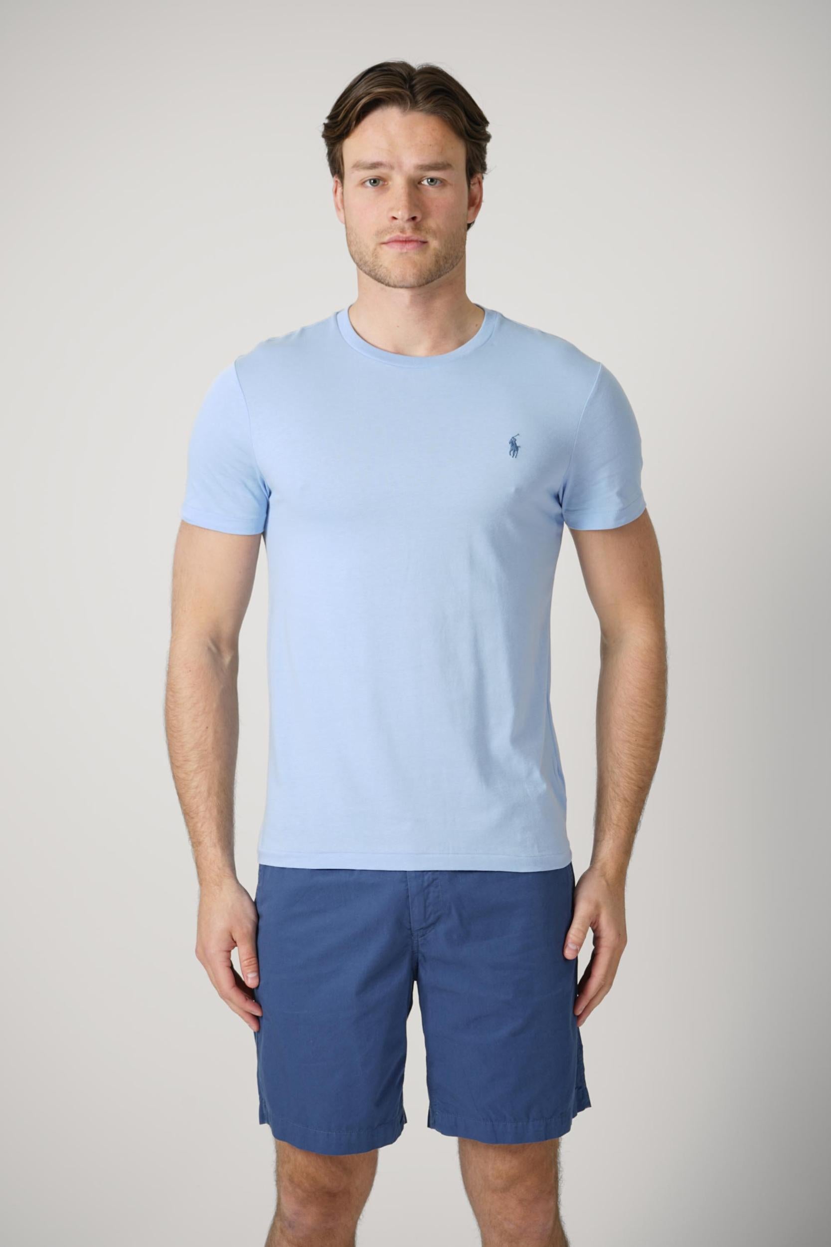 Ralph Lauren Custom Slim Fit T-Shirt Light Blue