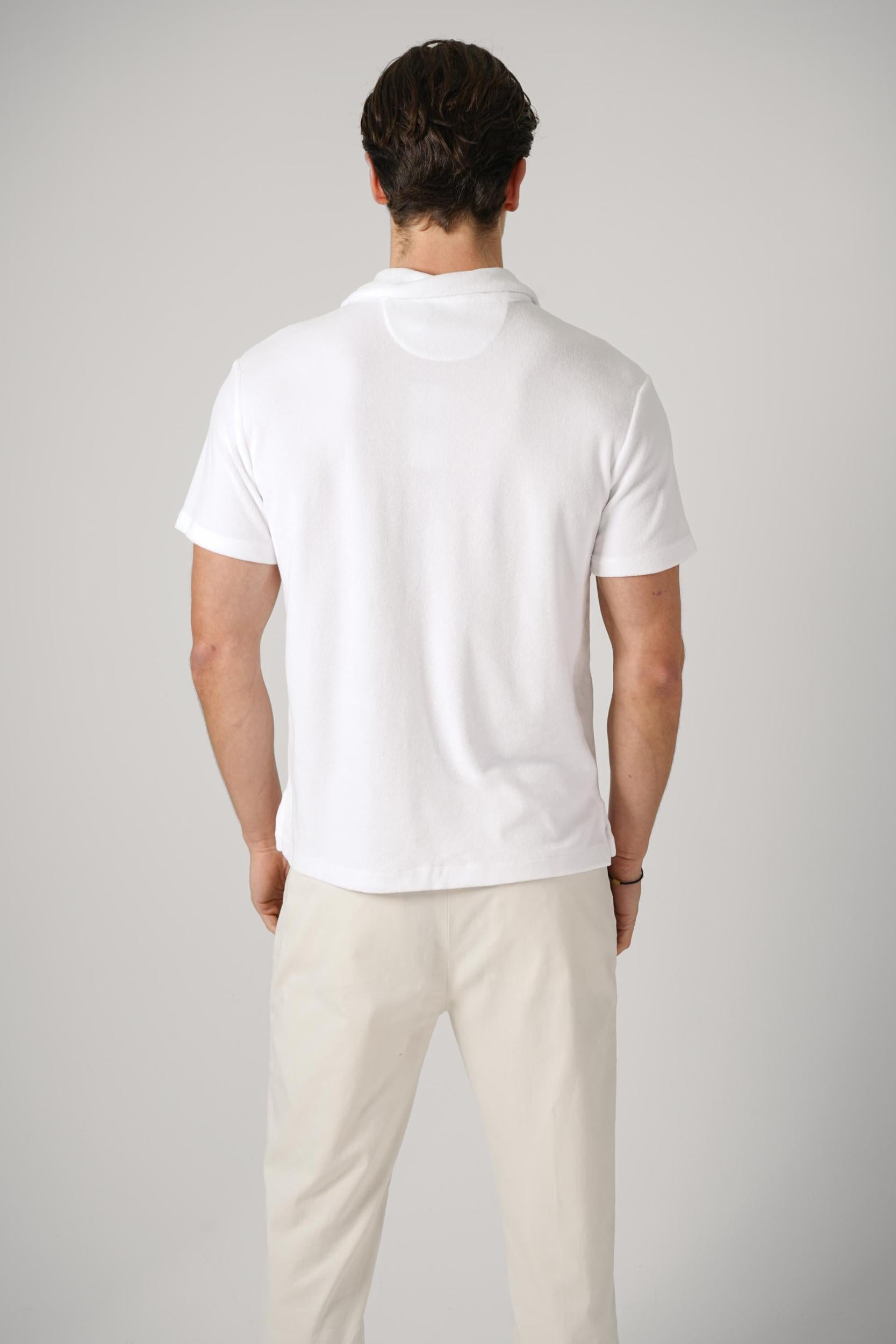 Ralph Lauren French Terry Polo Shirt White