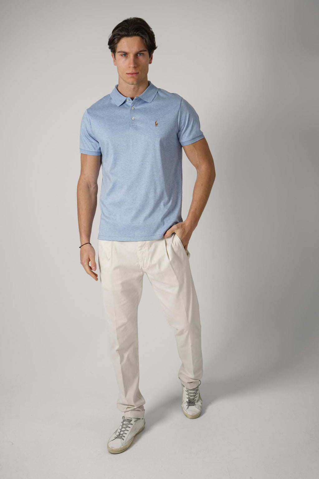 Ralph Lauren Jersey Fit Polo Blue