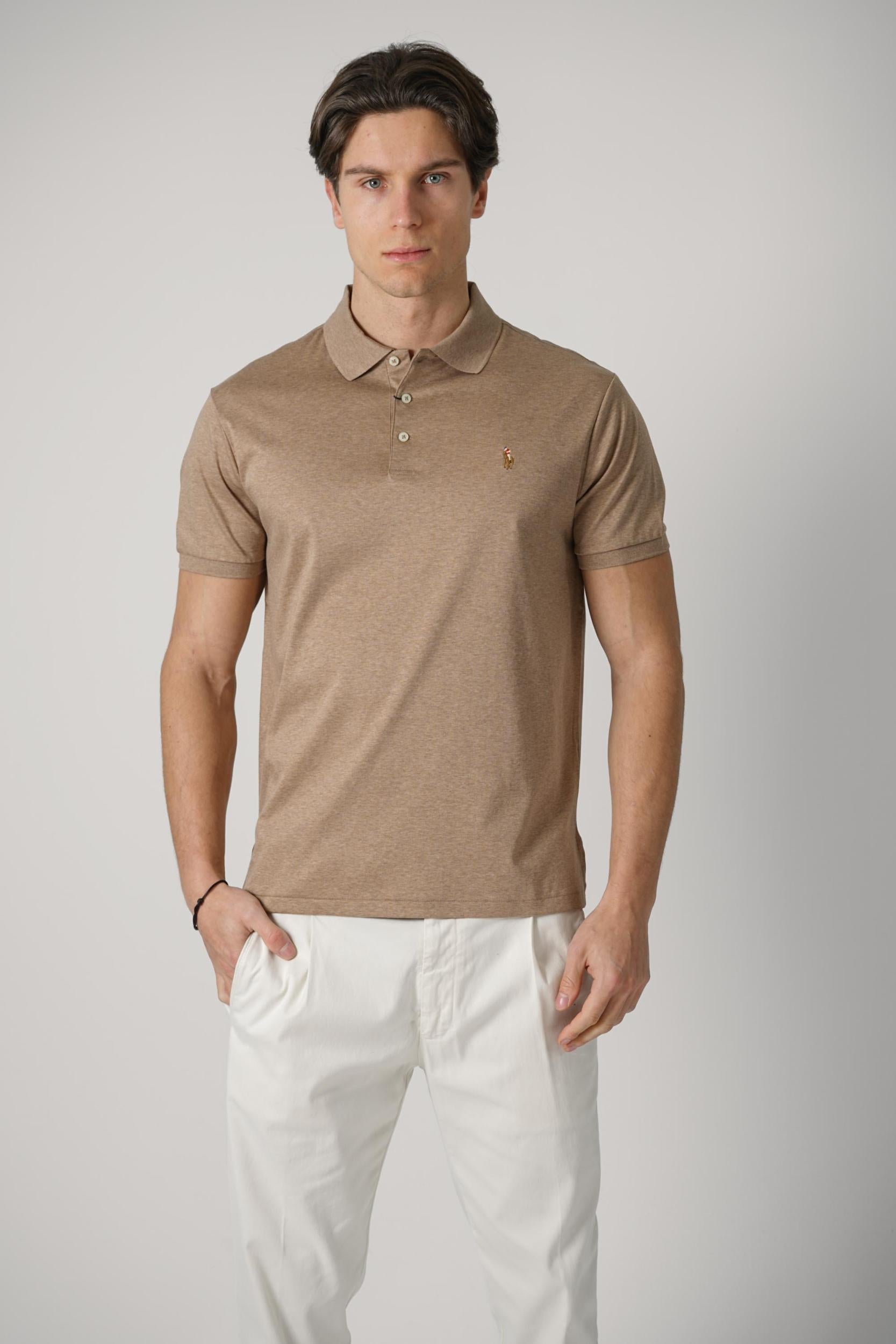 Ralph Lauren Jersey Fit Polo Brown