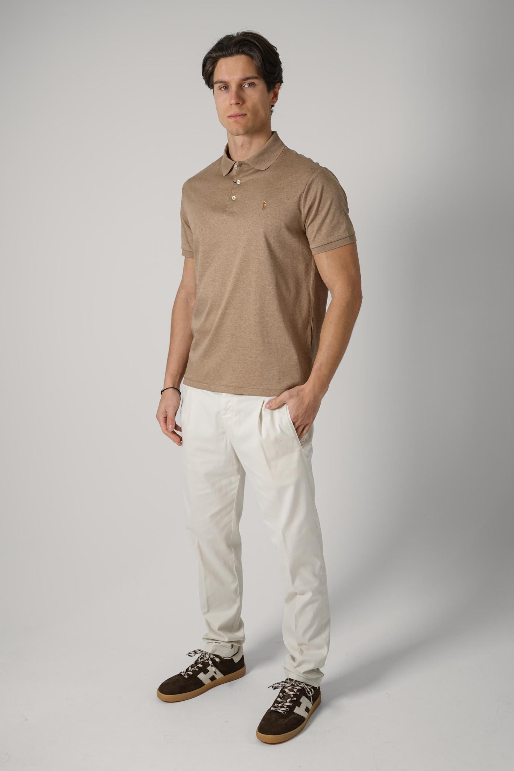 Ralph Lauren Jersey Fit Polo Brown