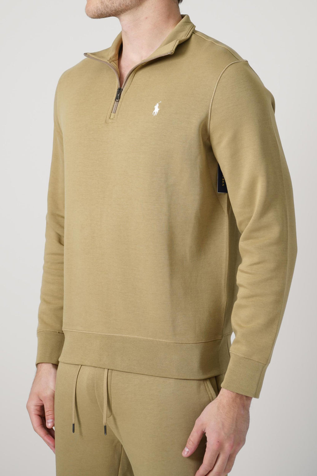 Ralph Lauren Knitted Quarter-Zip Brown