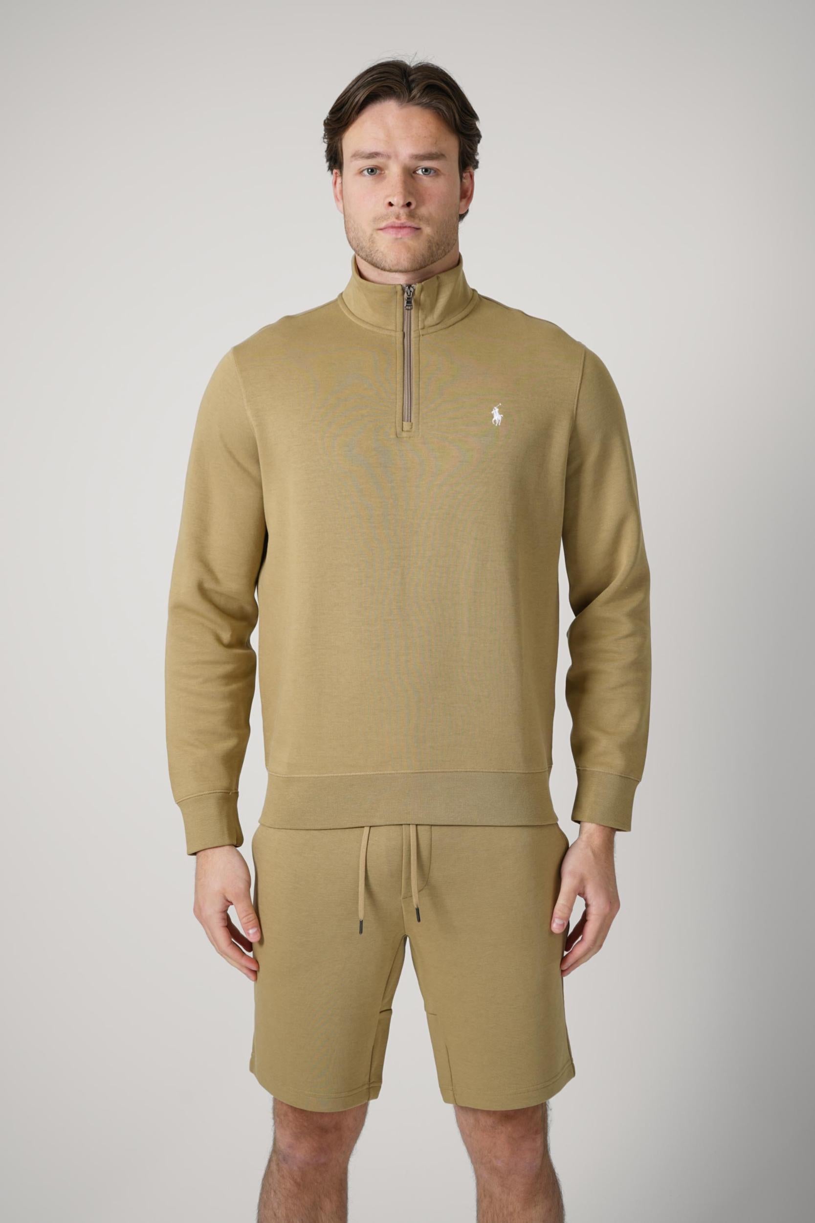 Ralph Lauren Knitted Quarter-Zip Brown