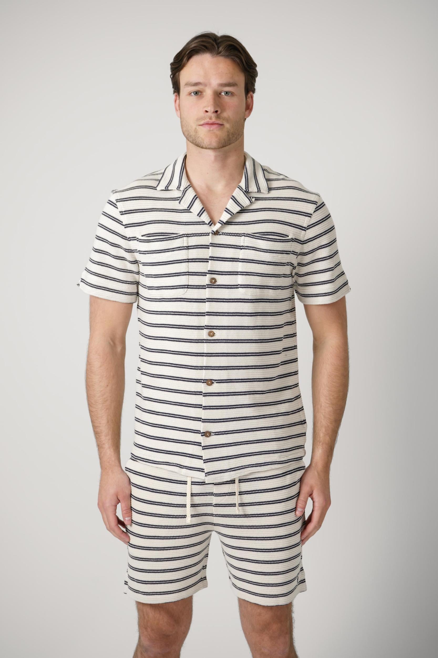 Ralph Lauren Knitted Striped Polo White