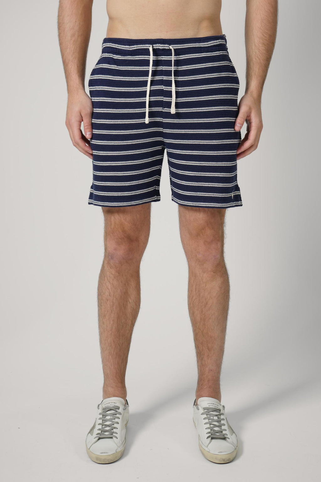 Ralph Lauren Knitted Striped Shorts Navy