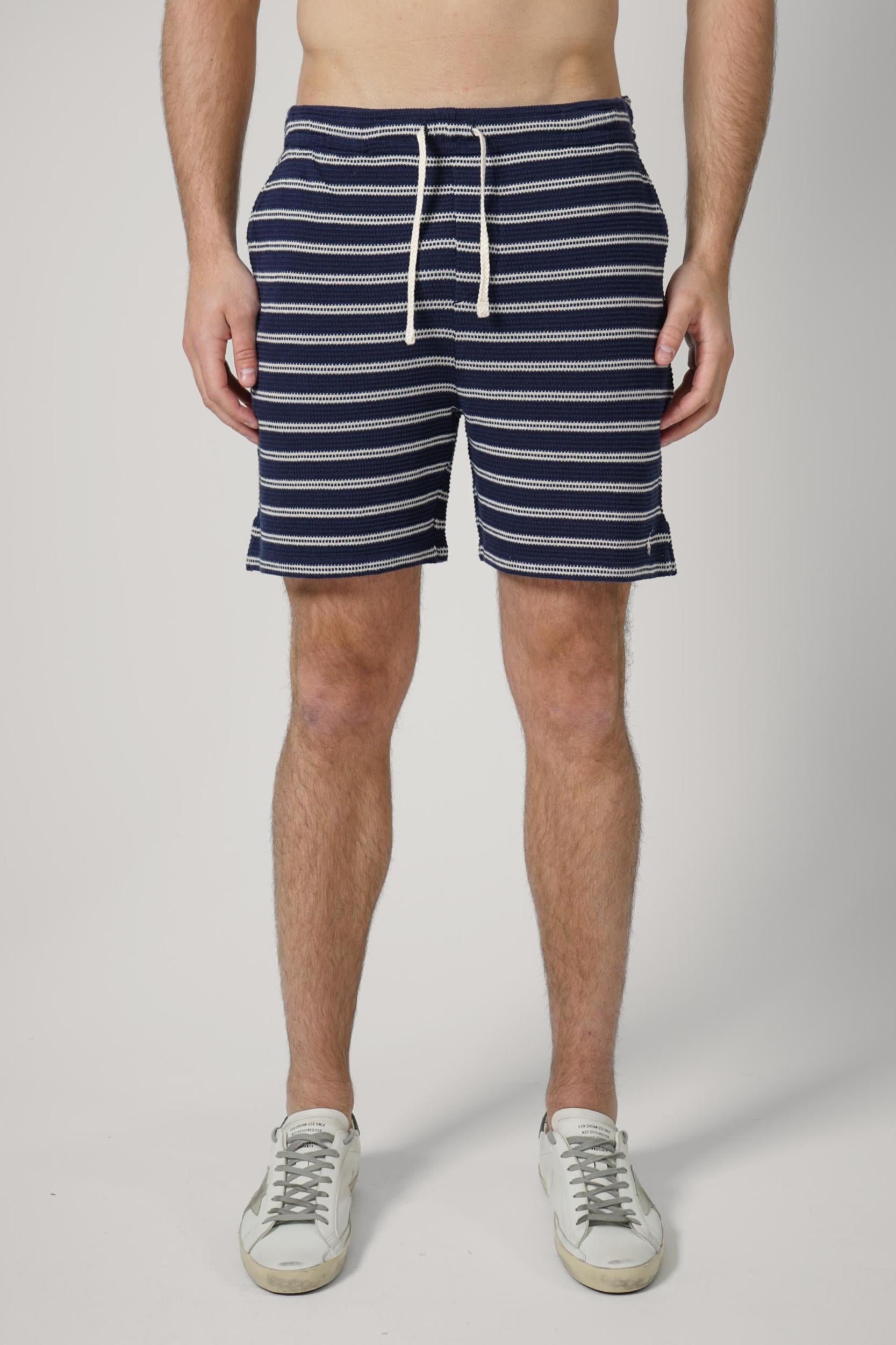 Ralph Lauren Knitted Striped Shorts Navy