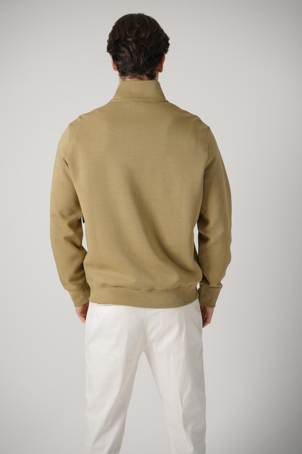 Ralph Lauren Quarter Zip Sweater Tan