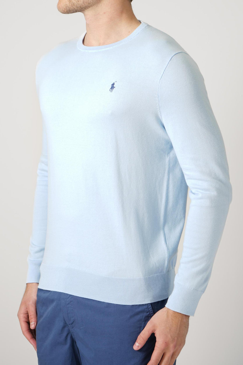 Ralph Lauren Slim Fit Knit Sweater Light Blue