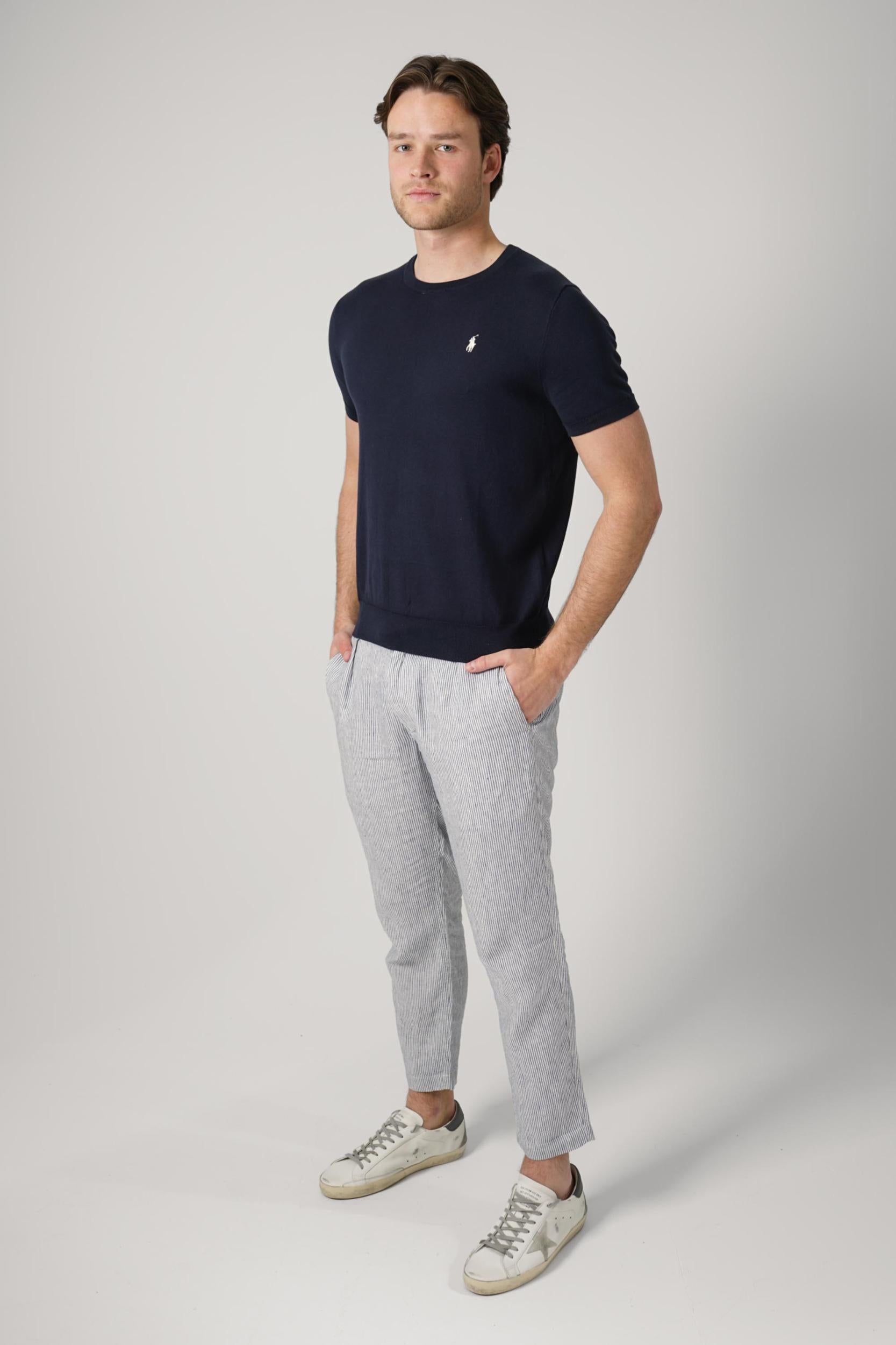 Ralph Lauren Slim Fit Knit T-Shirt Navy