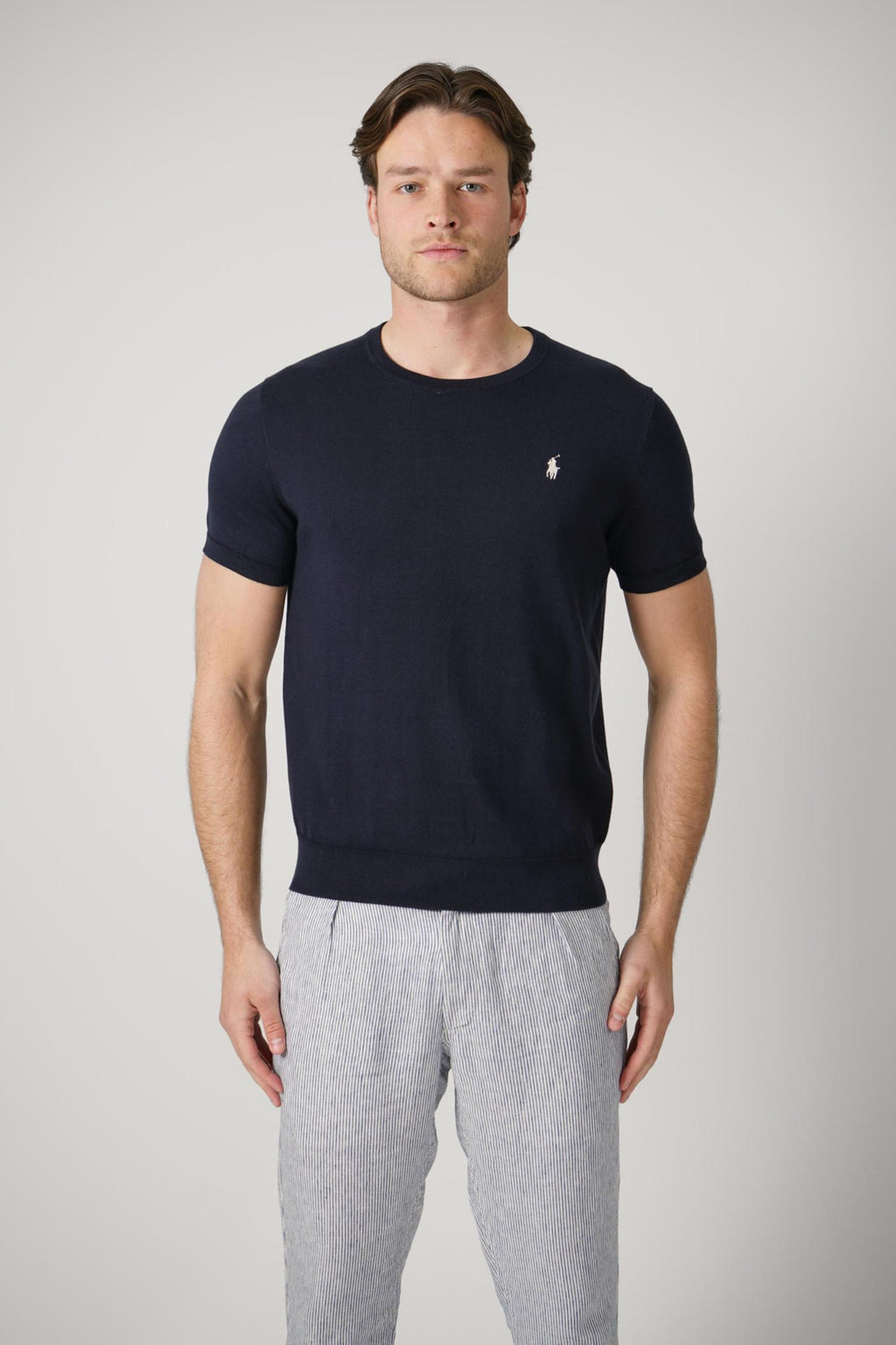 Ralph Lauren Slim Fit Knit T-Shirt Navy