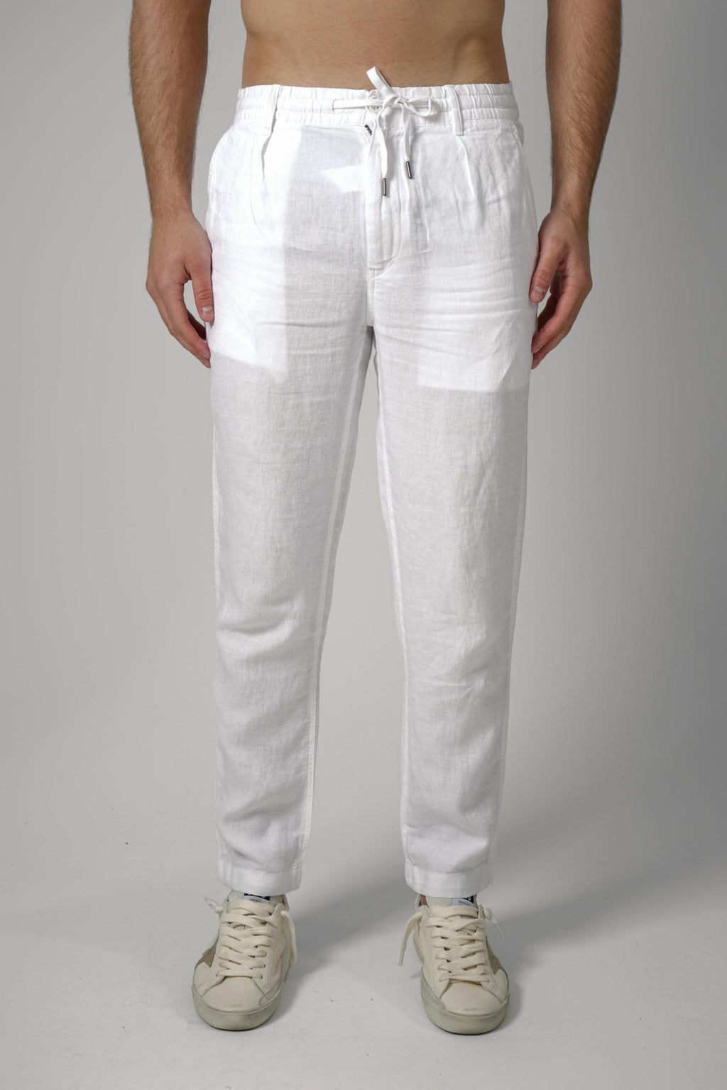 Ralph Lauren Slim Tapered Fit Linen Trousers
