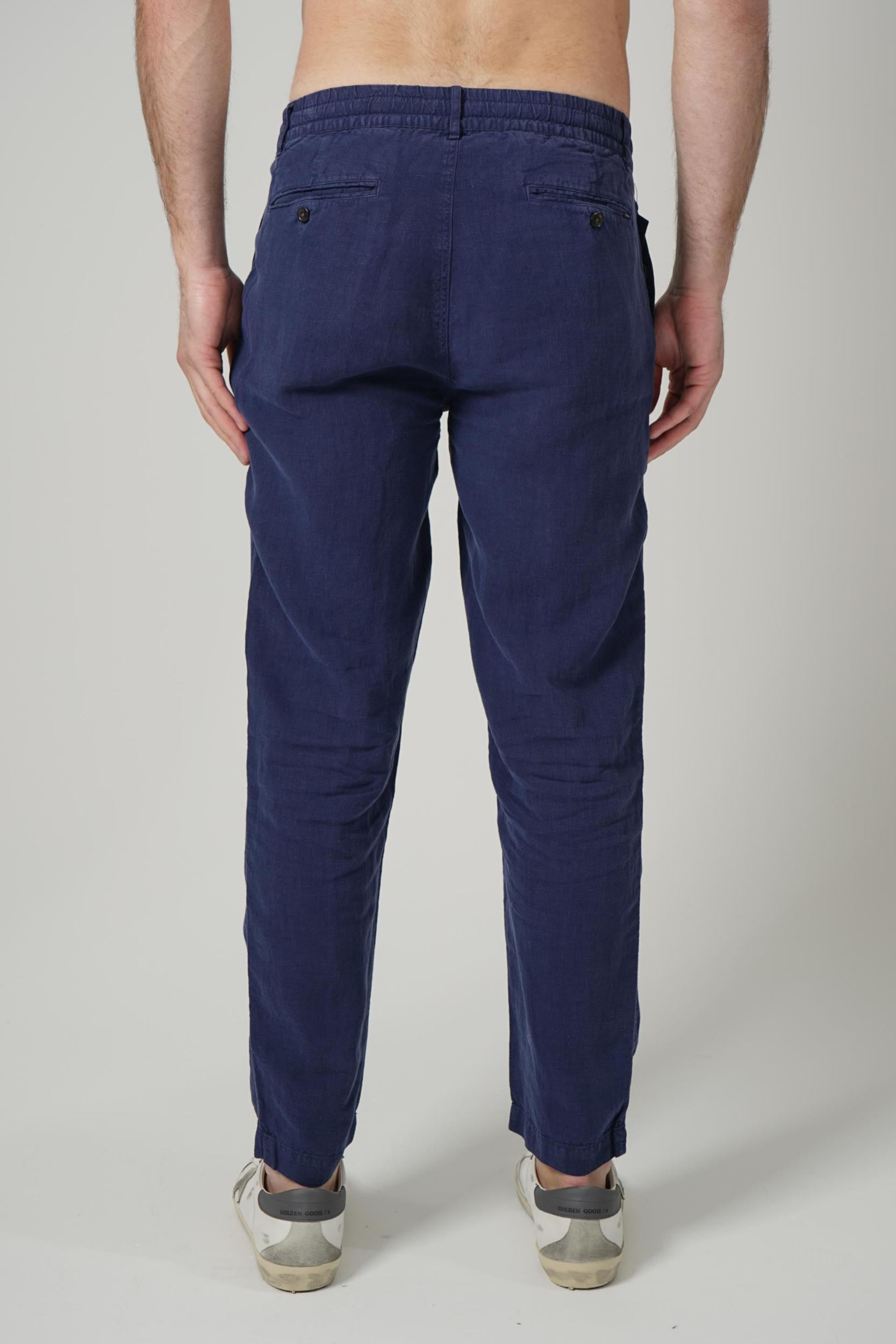 Ralph Lauren Taper Fit Linen Pants Navy
