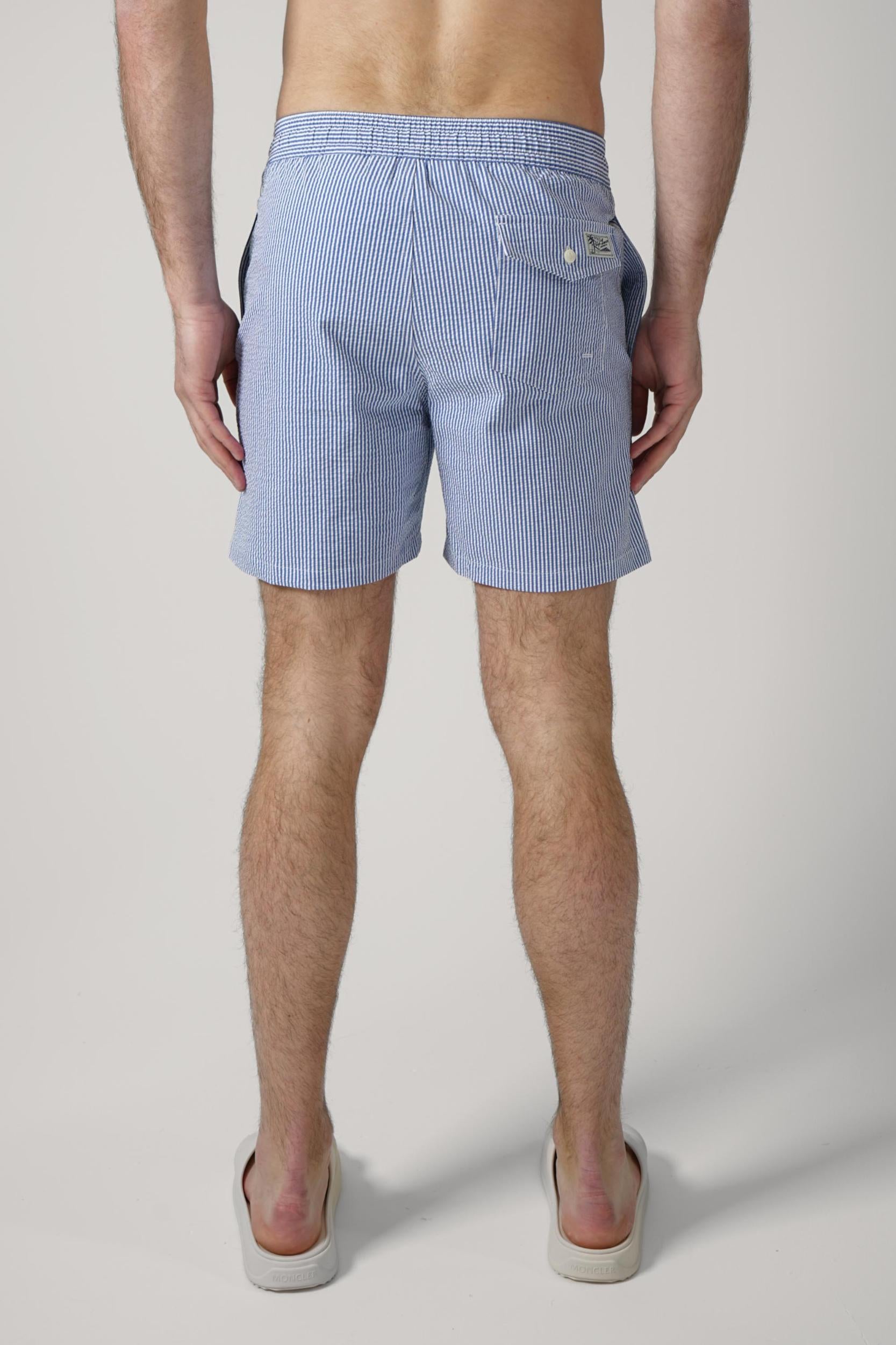 Ralph Lauren Traveler Swimming Short Striped Blue
