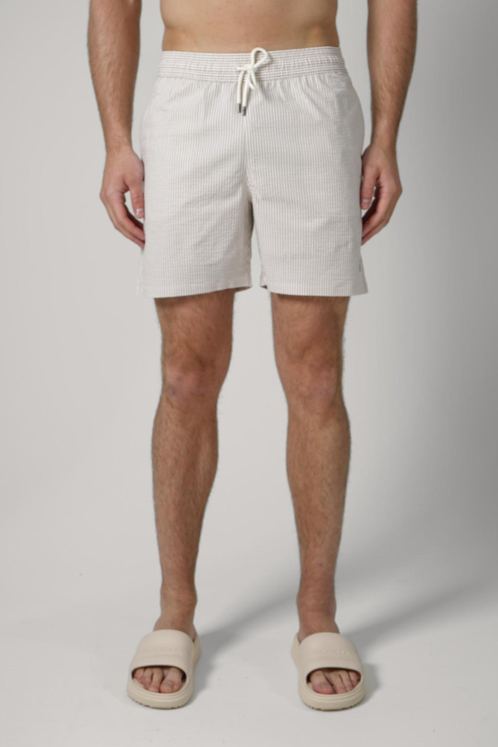Ralph Lauren Traveler Swimming Shorts Striped Beige