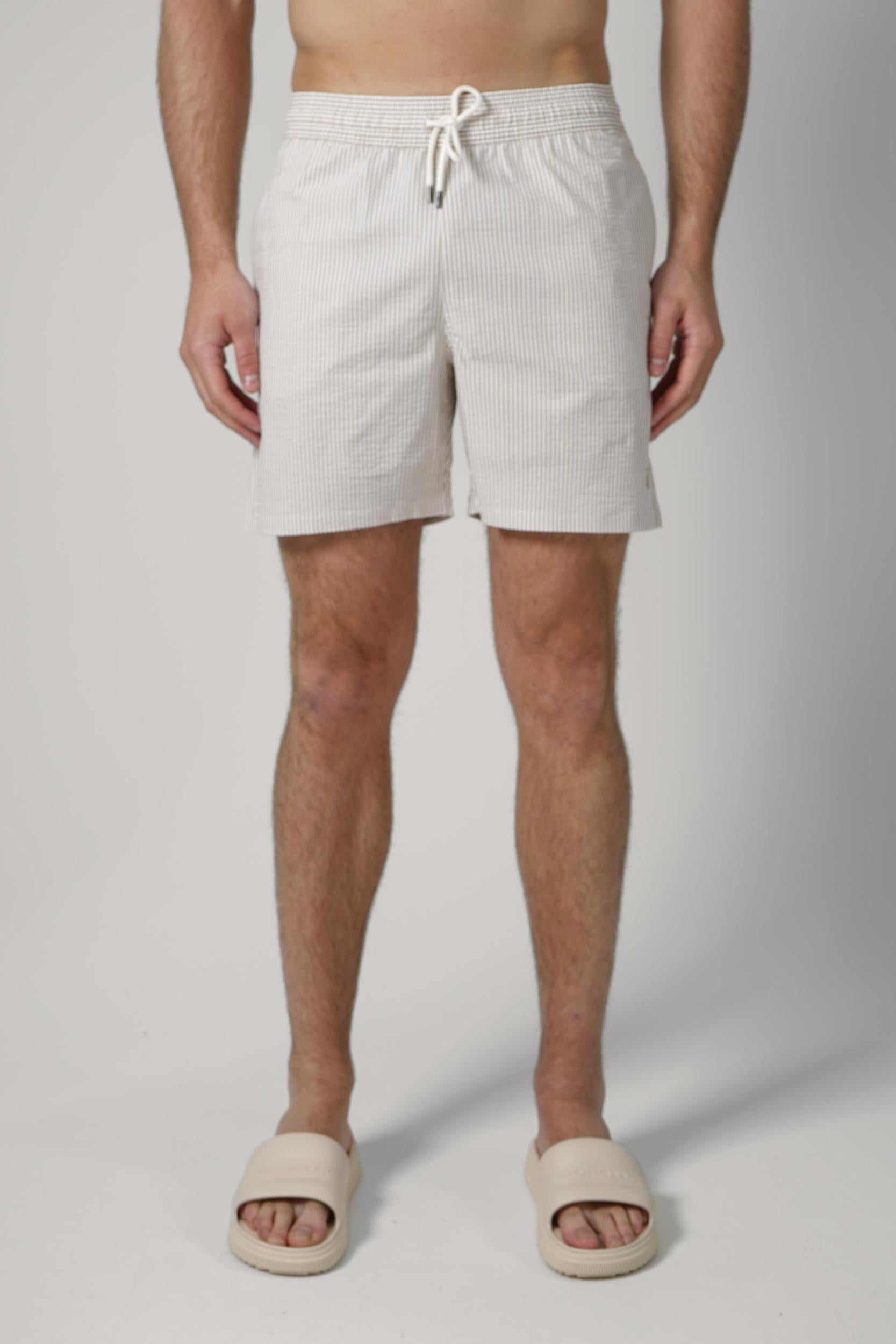 Ralph Lauren Traveler Swimming Shorts Striped Beige