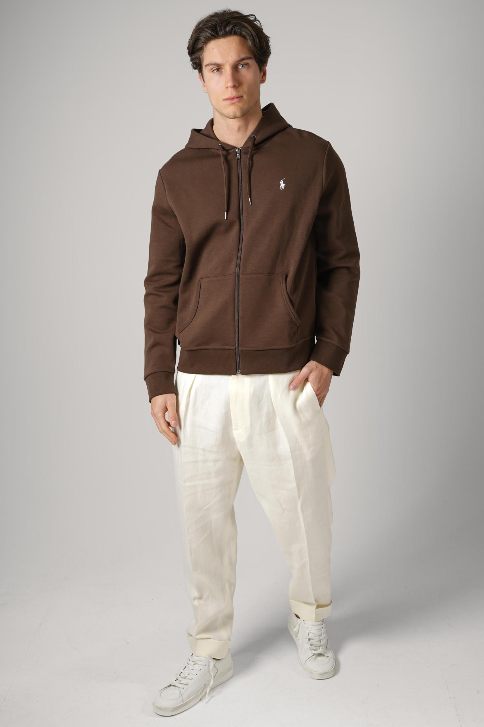 Ralph Lauren Zip-Up Hoodie Brown