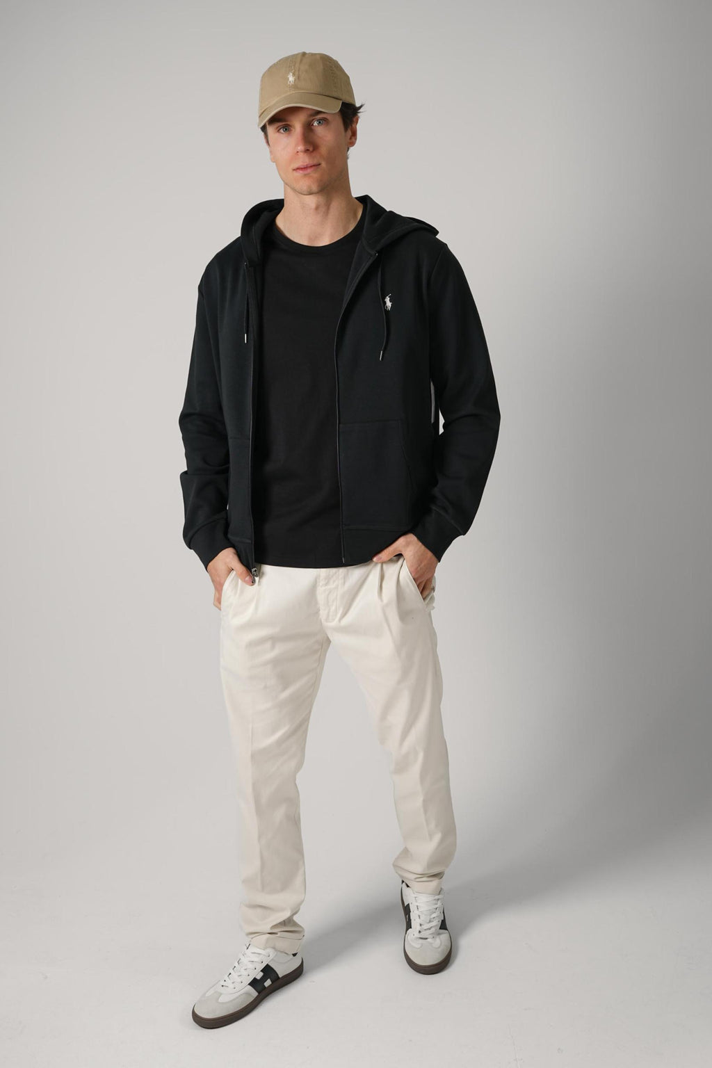 Ralph Lauyren Zip-Up Hoodie Black