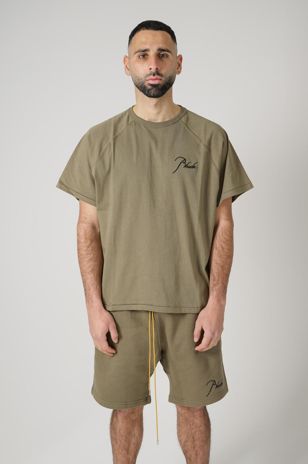 Rhude Classique Raglan Tee Moss Green