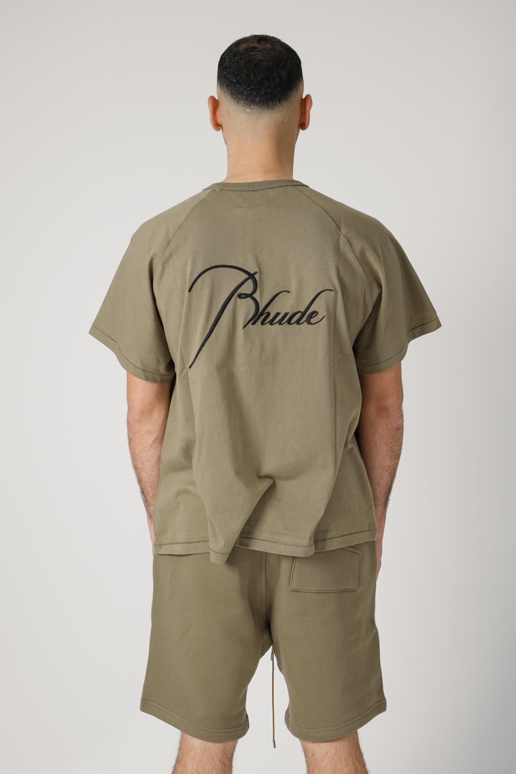 Rhude Classique Raglan Tee Moss Green