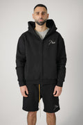 Rhude Classique Zip-Up Hoodie Black