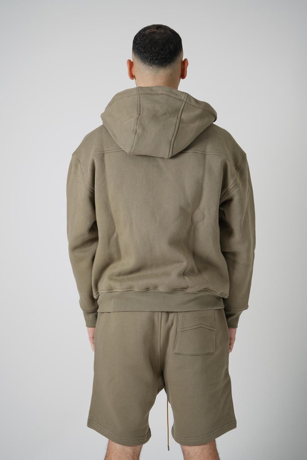 Rhude Classique Zip-Up Hoodie Moss Green