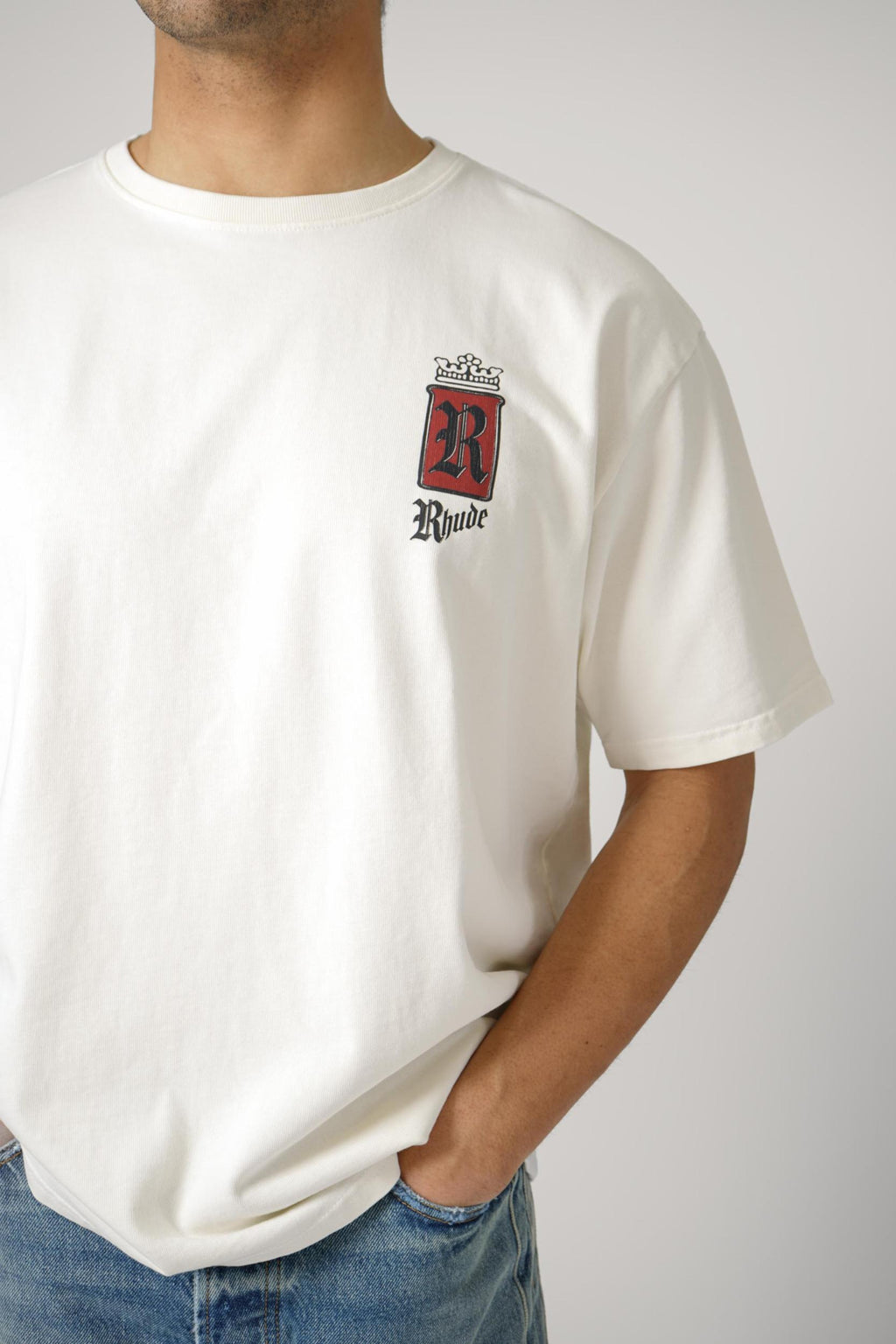 Rhude Fumar 91 Tee Vintage White/Black/Red
