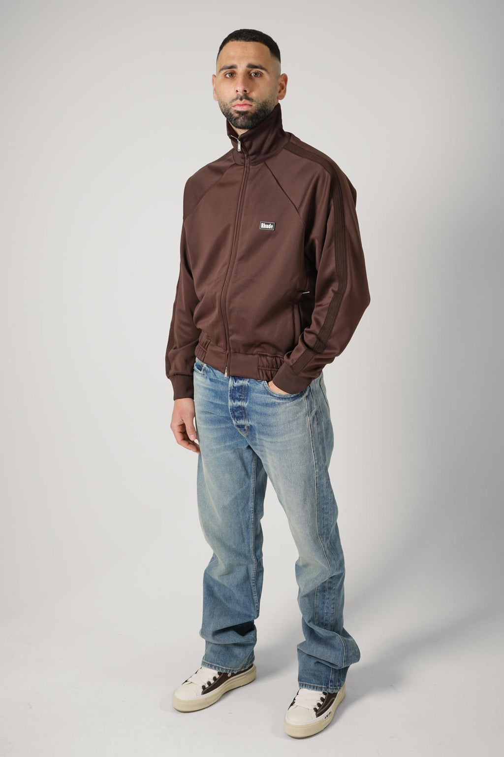 Rhude Hampton Track Jacket Chocolate