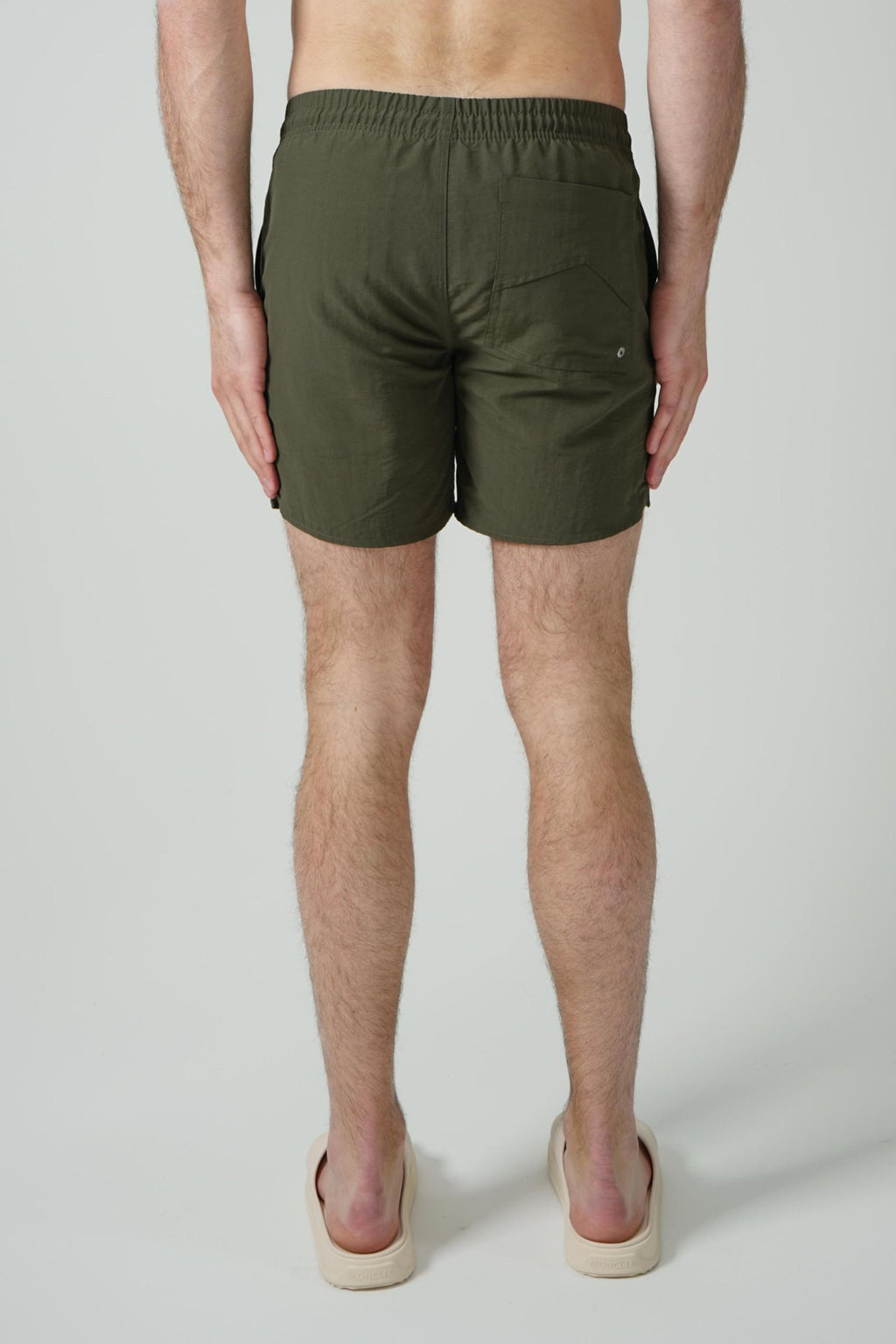 Rhude Radiator Swimming Shorts Moss Green