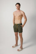Rhude Radiator Swimming Shorts Moss Green