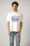 Rhude Rossa Tee Vintage White/Blue