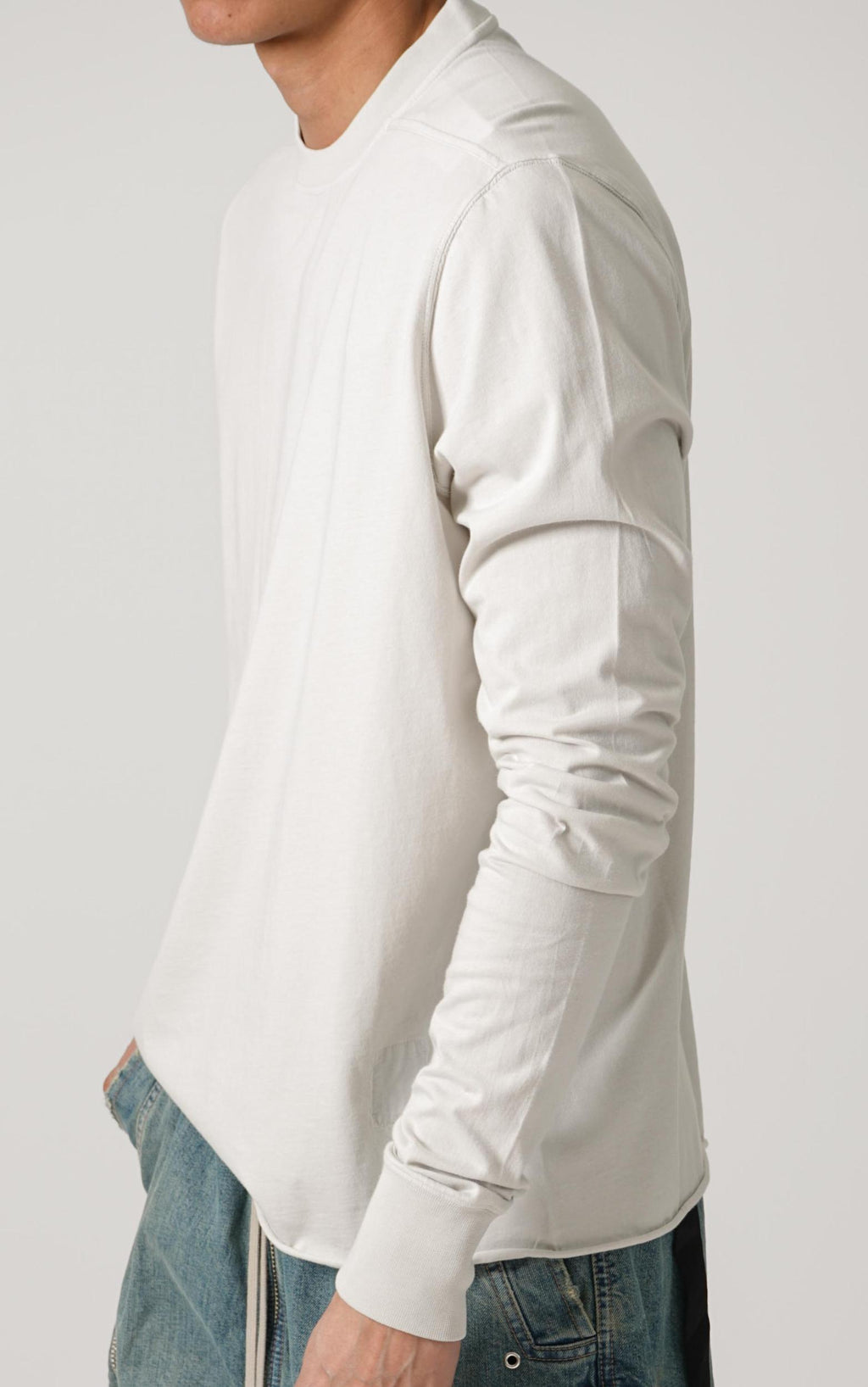 Rick Owens Drkshdw Crewneck Sweatshirt Milk Wash