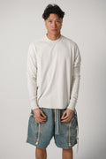 Rick Owens Drkshdw Crewneck Sweatshirt Milk Wash