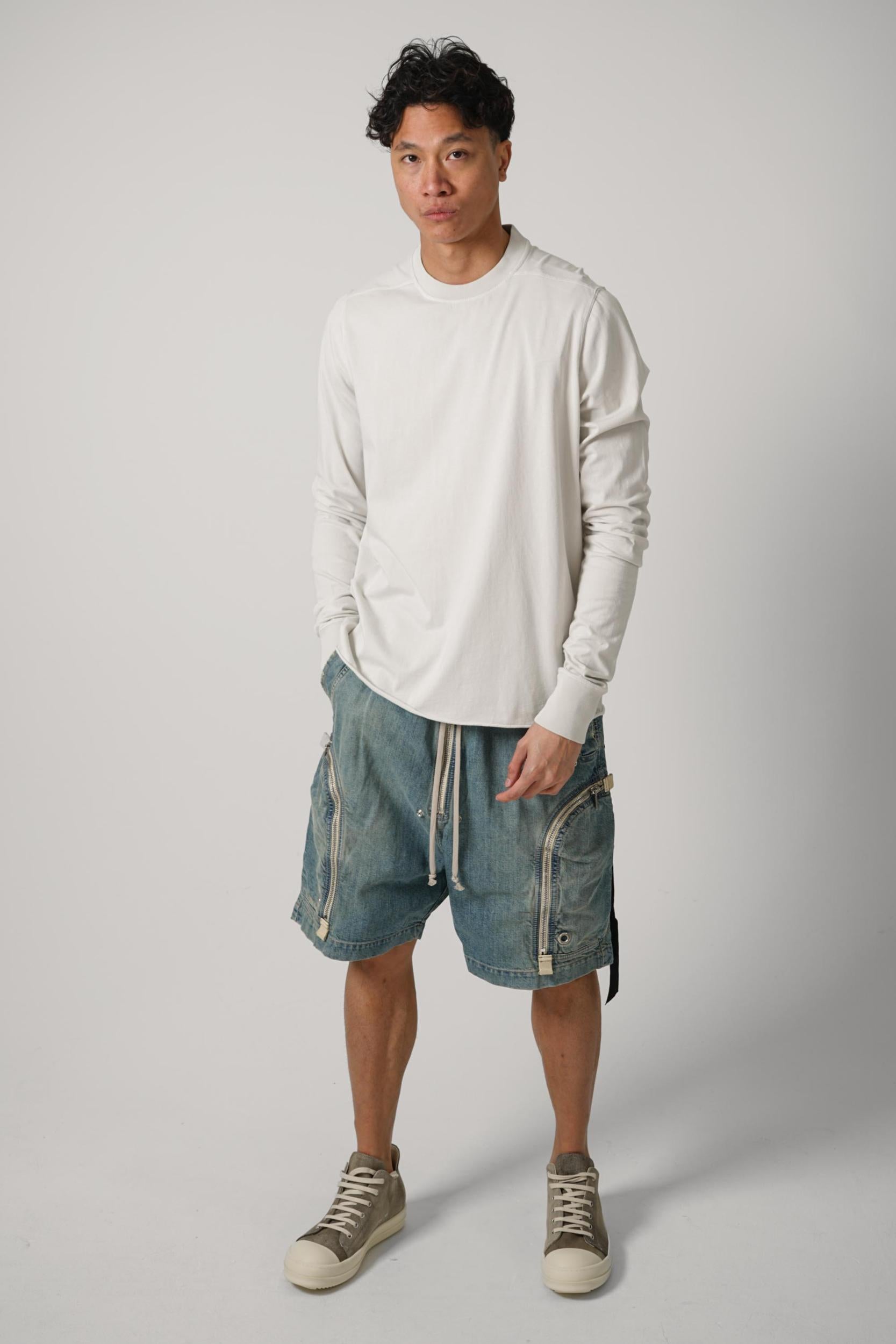 Rick Owens Drkshdw Crewneck Sweatshirt Milk Wash
