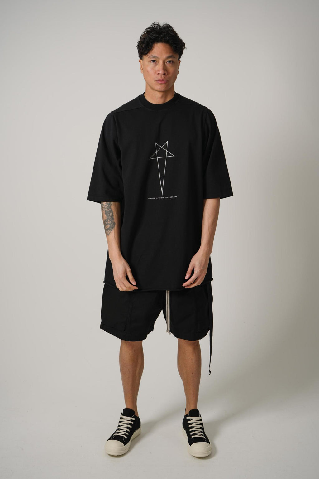 Rick Owens Drkshdw Jumbo Ss T-Shirt Black/Milk