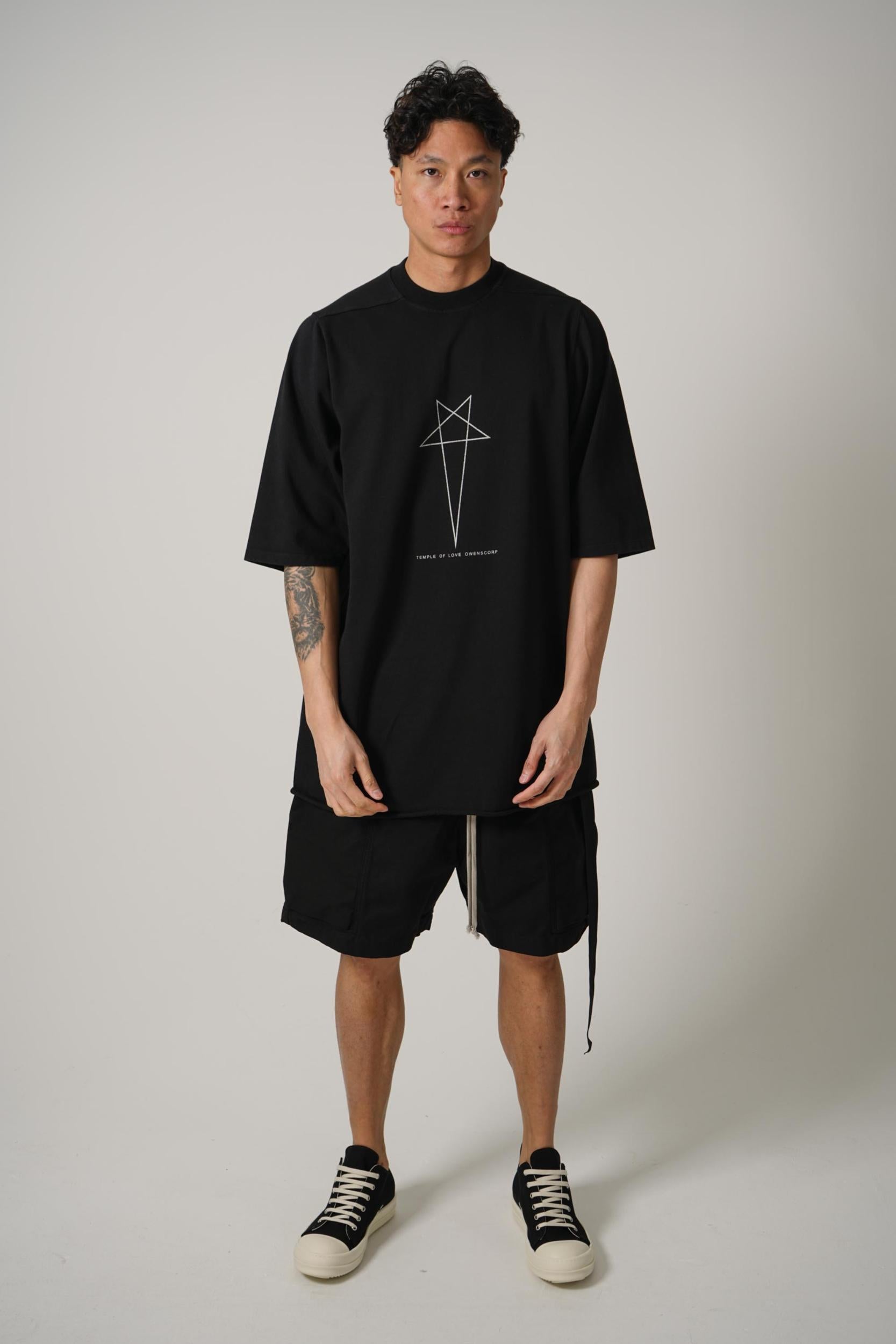 Rick Owens Drkshdw Jumbo Ss T-Shirt Black/Milk