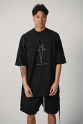 Rick Owens Drkshdw Jumbo Ss T-Shirt Black/Milk