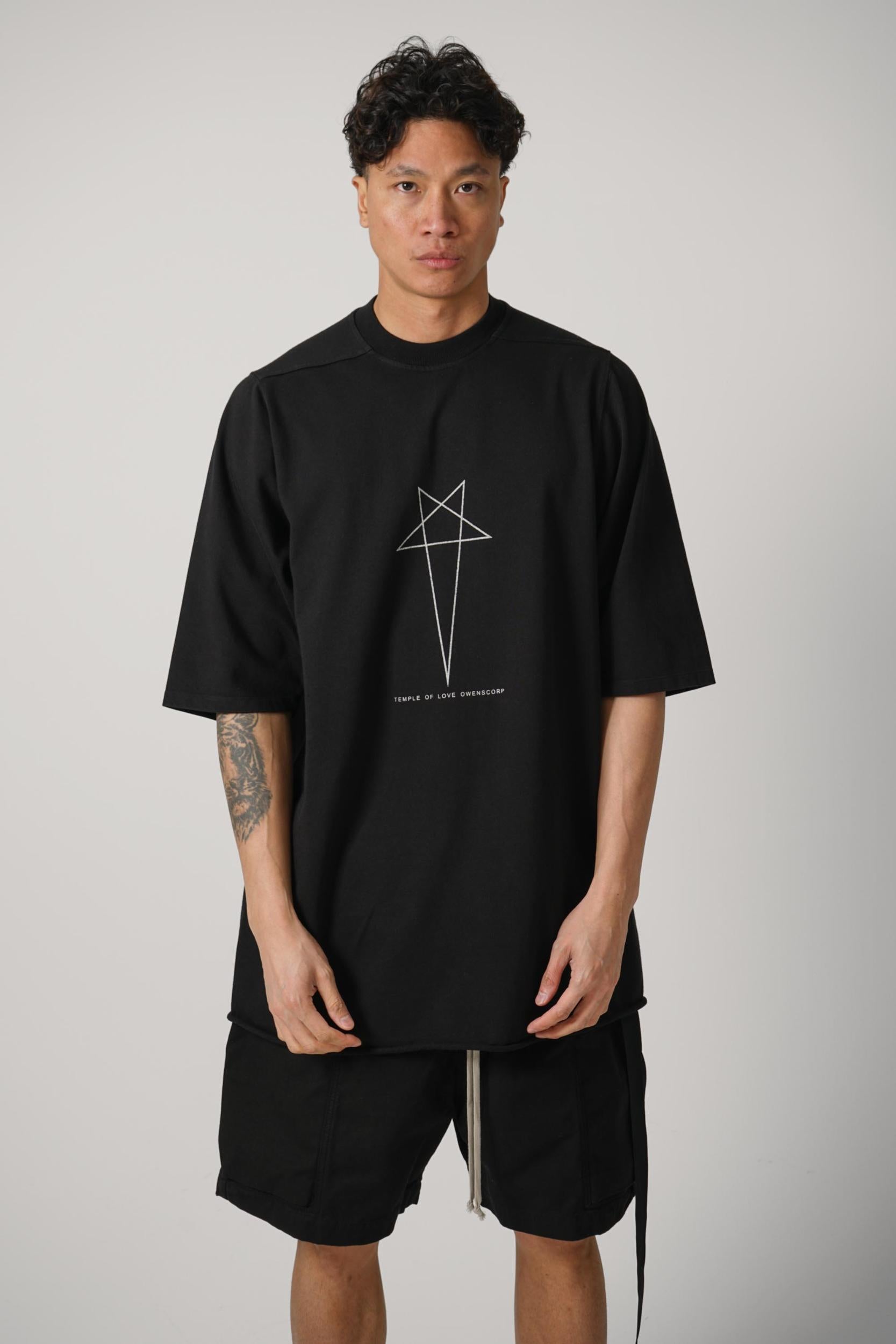 Rick Owens Drkshdw Jumbo Ss T-Shirt Black/Milk