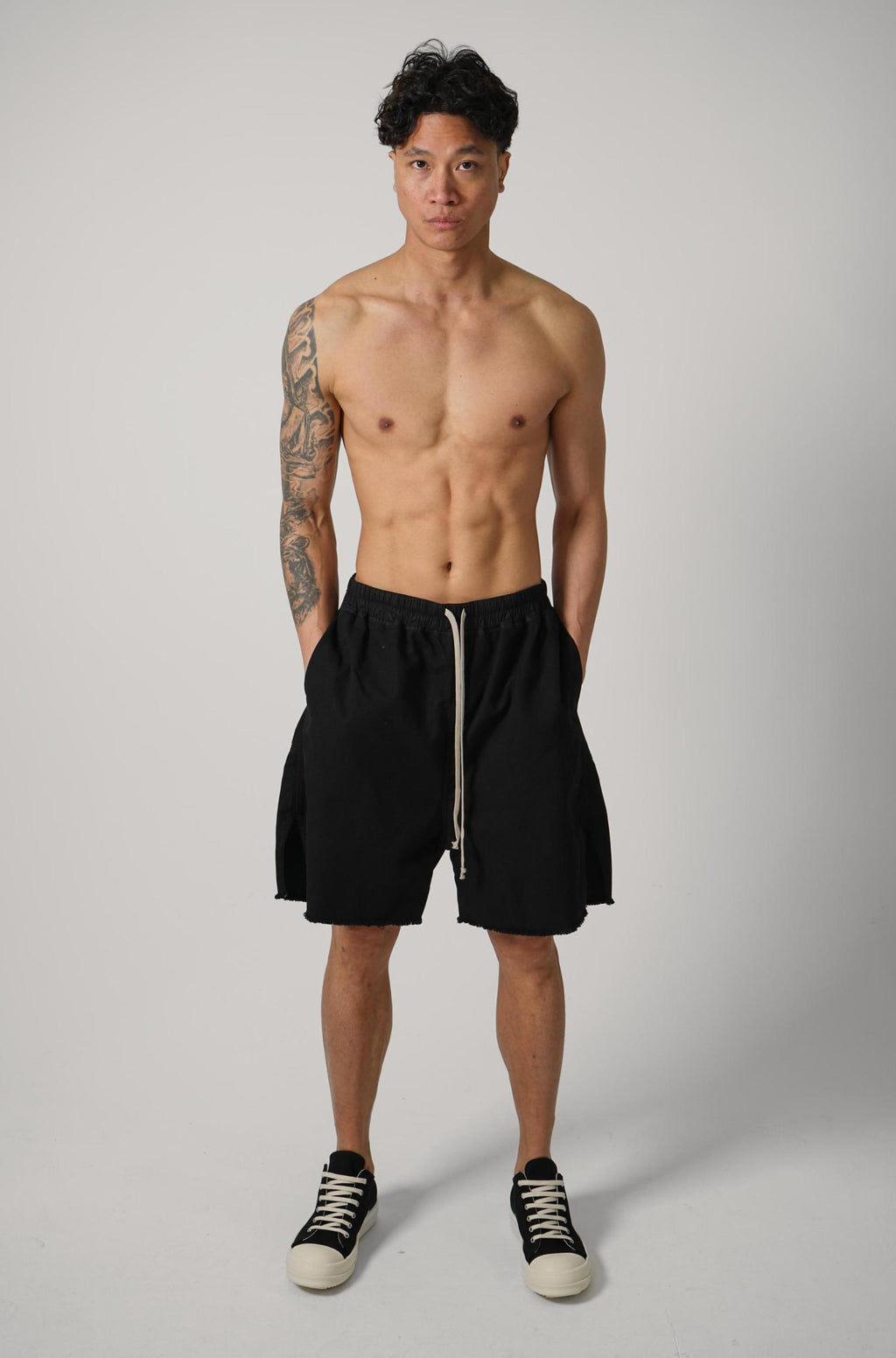 Rick Owens Drkshdw Long Boxers Butt Zip Black