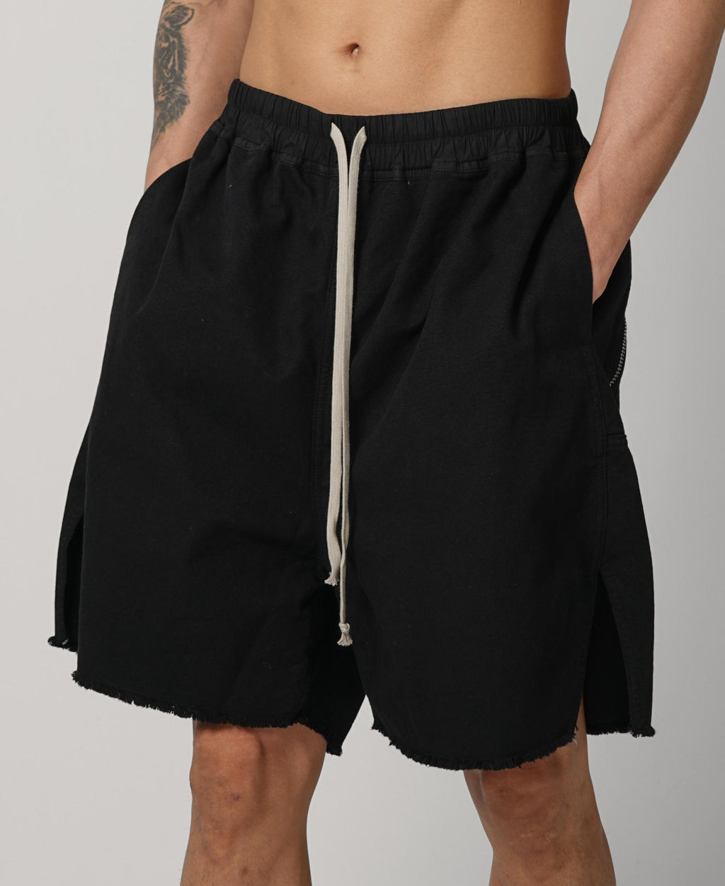 Rick Owens Drkshdw Long Boxers Butt Zip Black