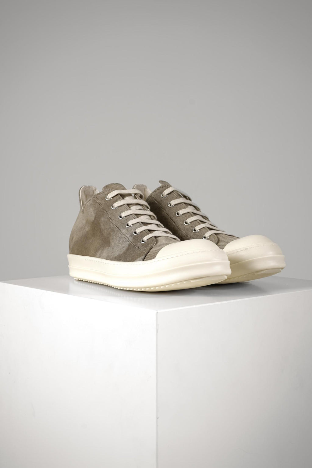 Rick Owens Drkshdw Temple Low Sneakers Dust/Milk/Milk
