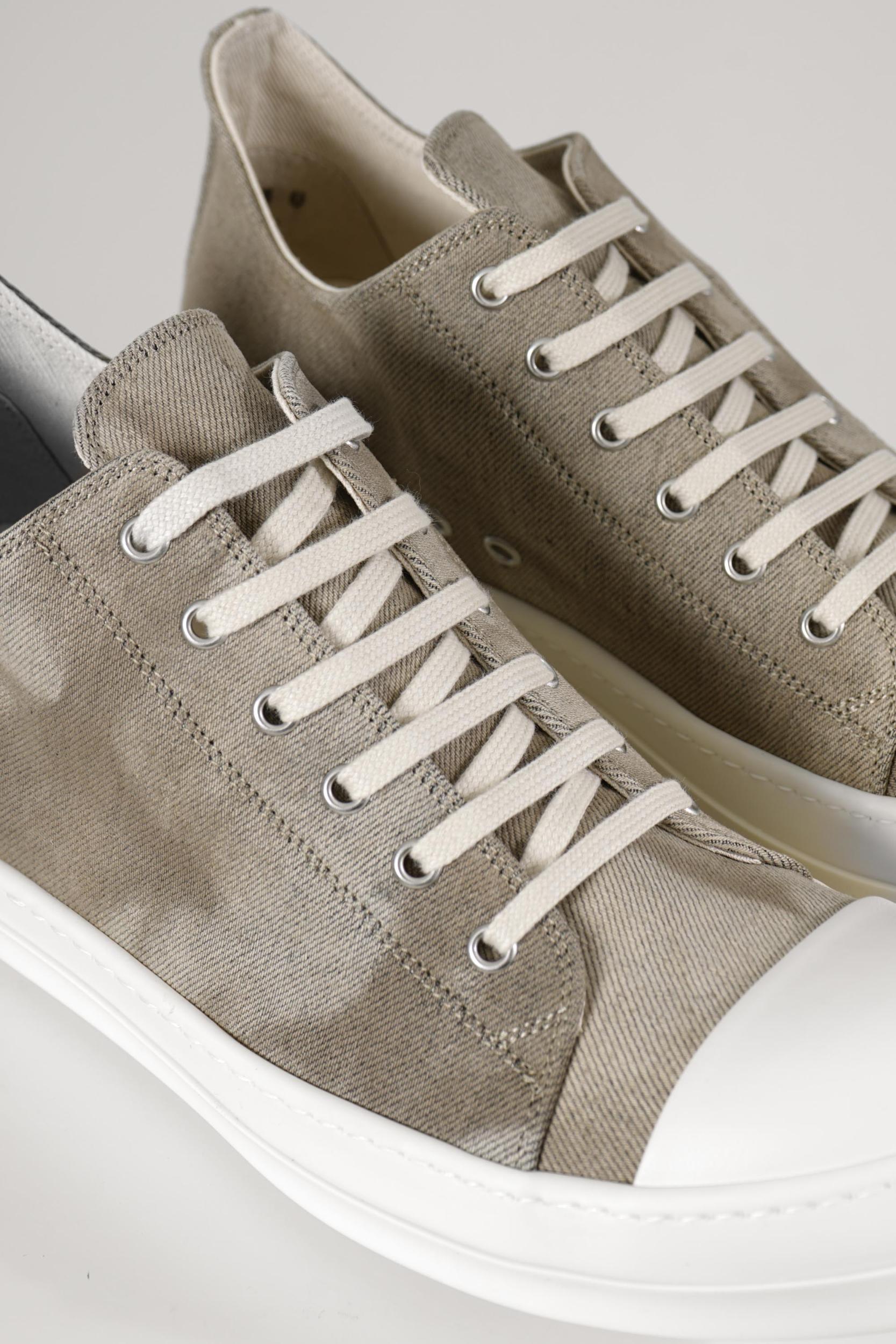 Rick Owens Drkshdw Temple Low Sneakers Dust/Milk/Milk