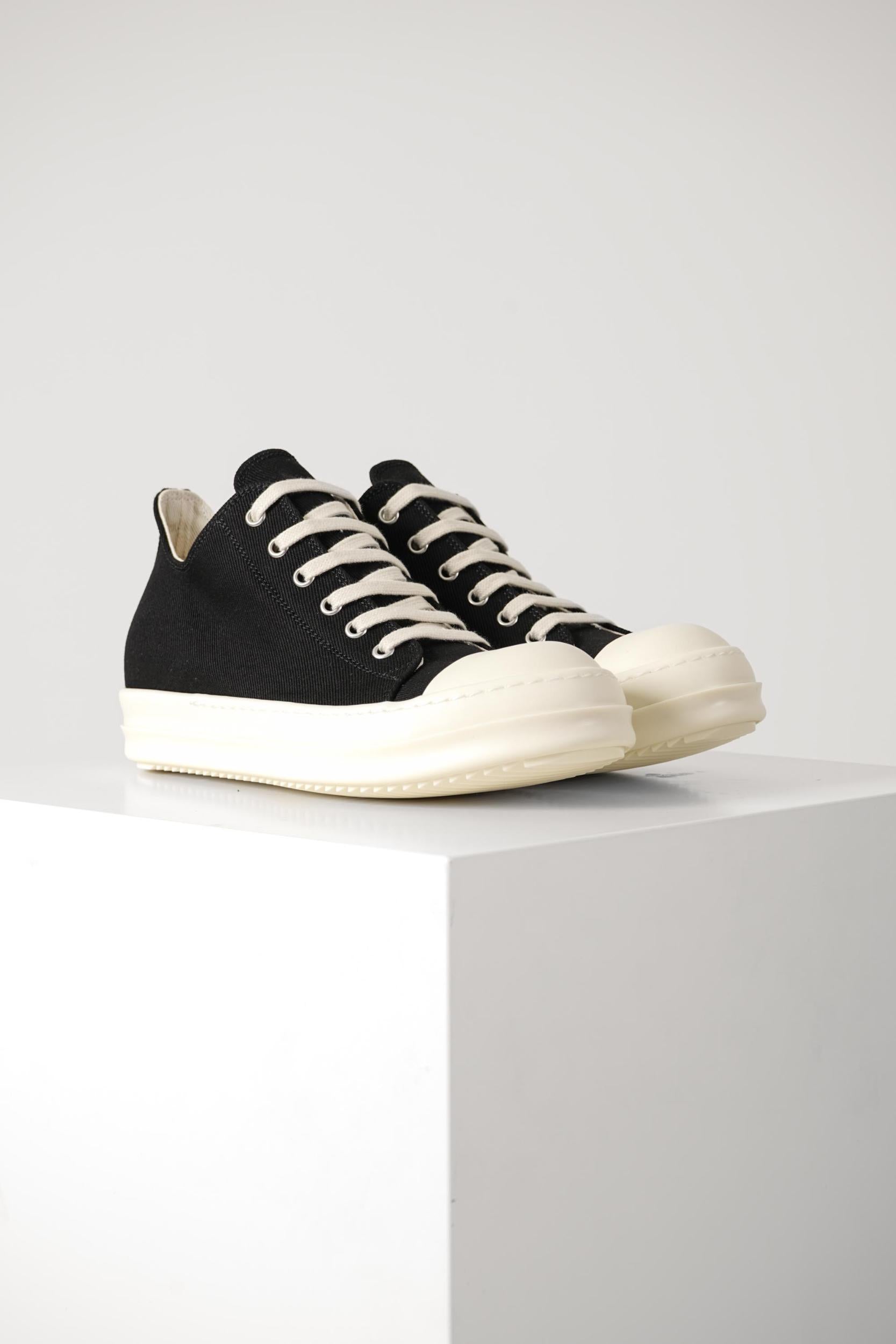 Rick Owens Low Sneaks Black/Milk